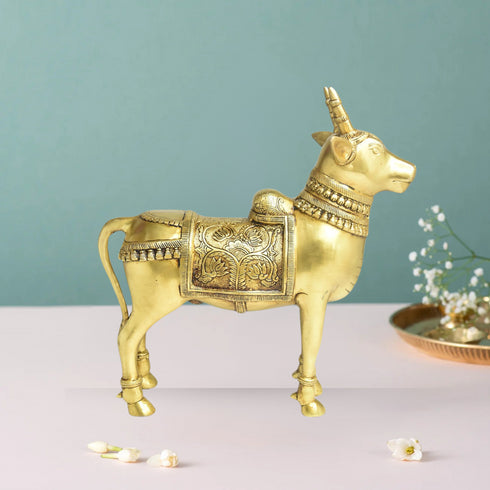 Brass Nandi Statue 9.3Kg